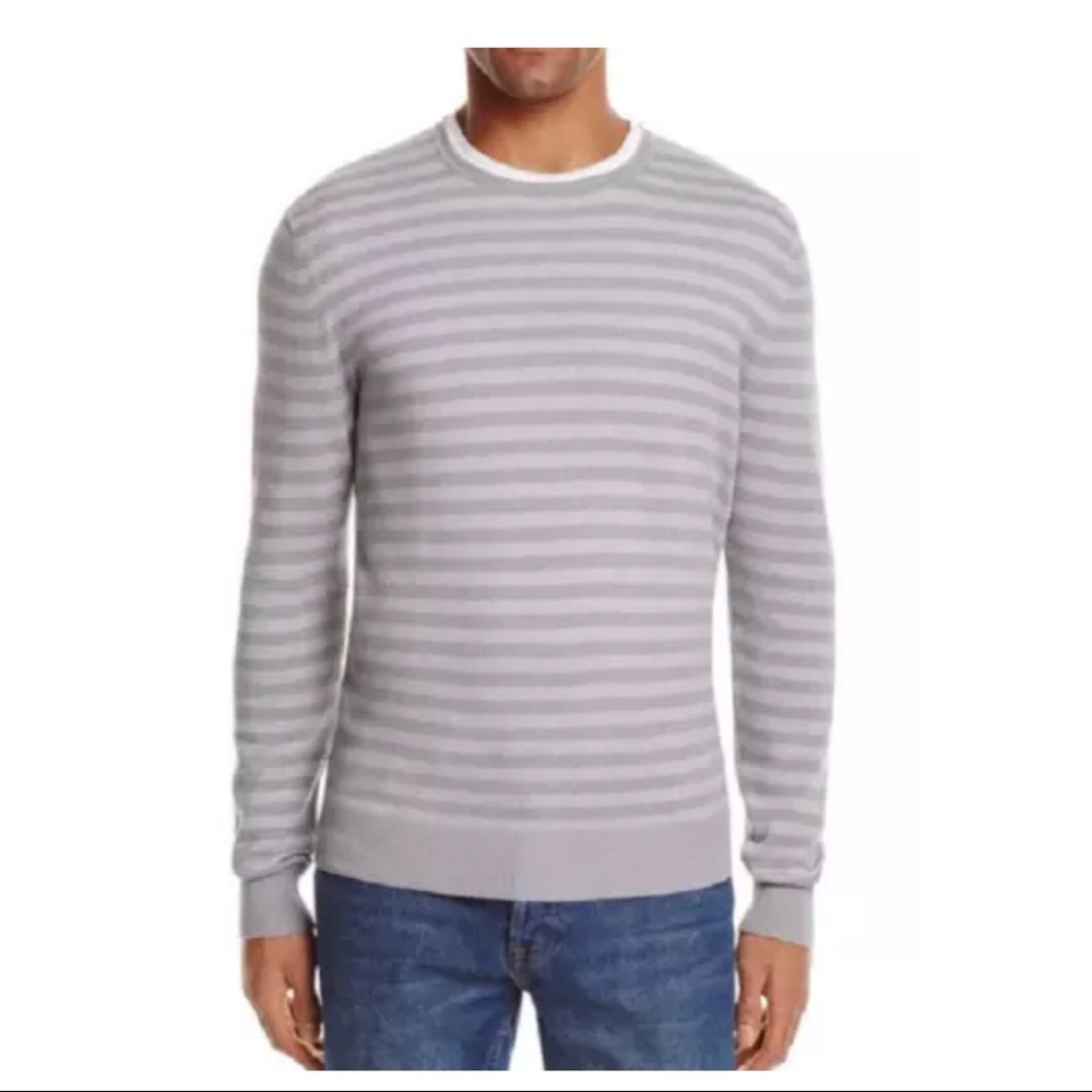 New Bloomingdales cotton cashmere striped sweater